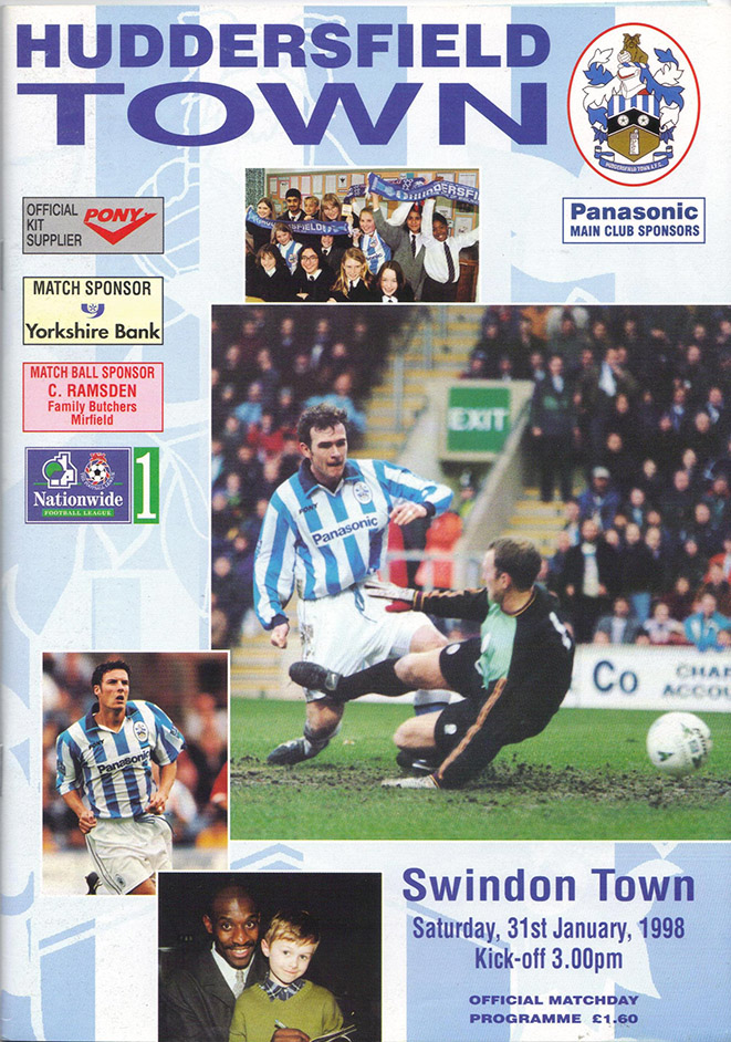 <b>Saturday, January 31, 1998</b><br />vs. Huddersfield Town (Away)